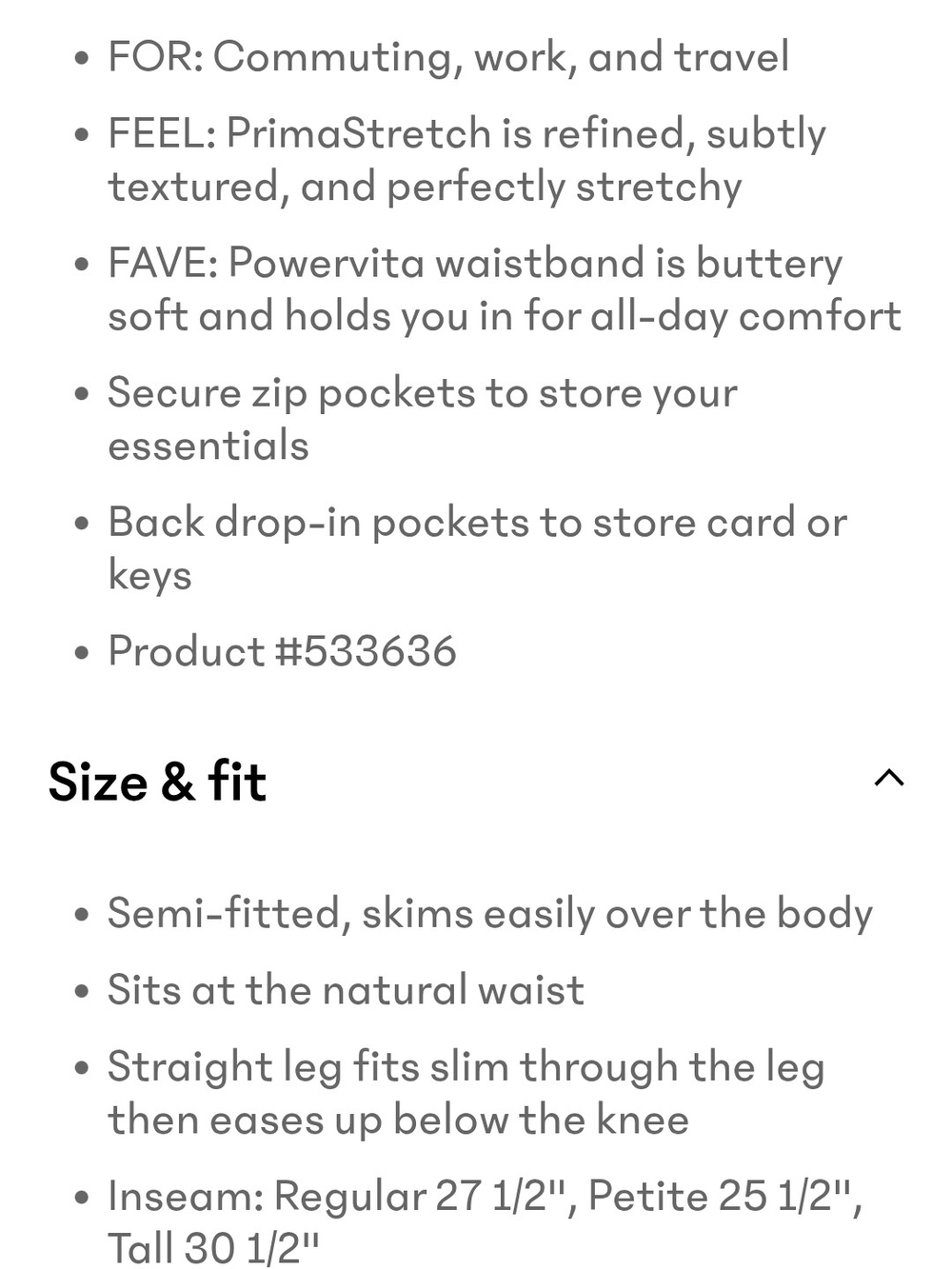 Athleta Endless High Rise Pant - Picture 5 of 6